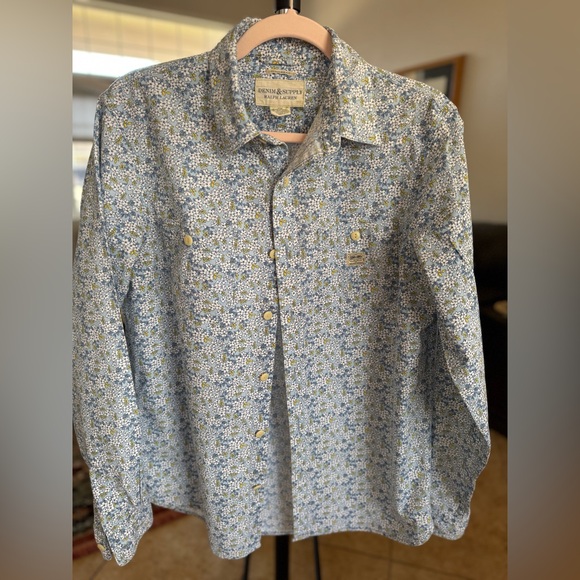 Ralph Lauren Denim & Supply Floral Print Shirt - Blue/Yellow/White - Size M - Picture 1 of 3